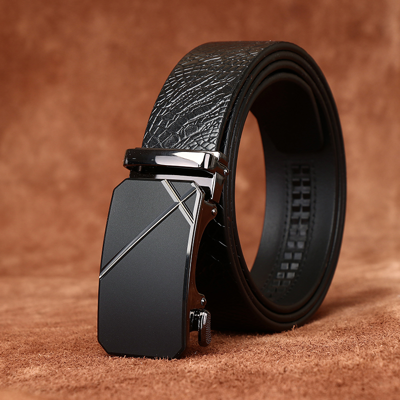 商务透染男士自动款皮带真皮头层牛皮休闲百搭正装西裤腰带男