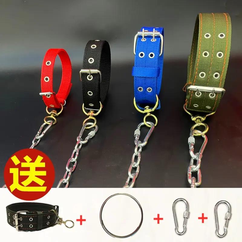 狗链子大型犬中型犬小型犬铁链项圈狗绳防咬马犬拴狗炼加粗加长