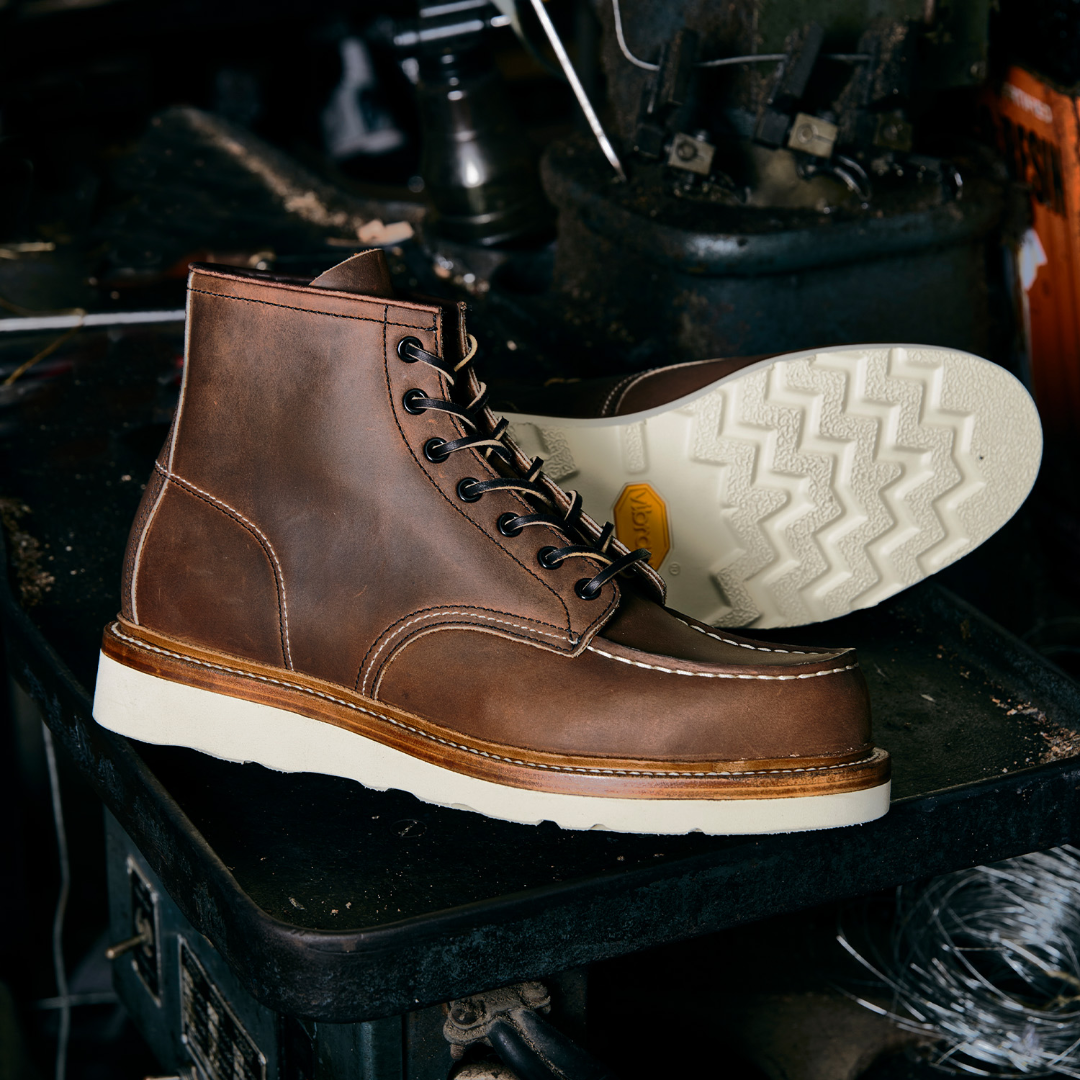 玩儿US系列第二代1907！美国HORWEEN疯马皮V底固特异复古男工装靴