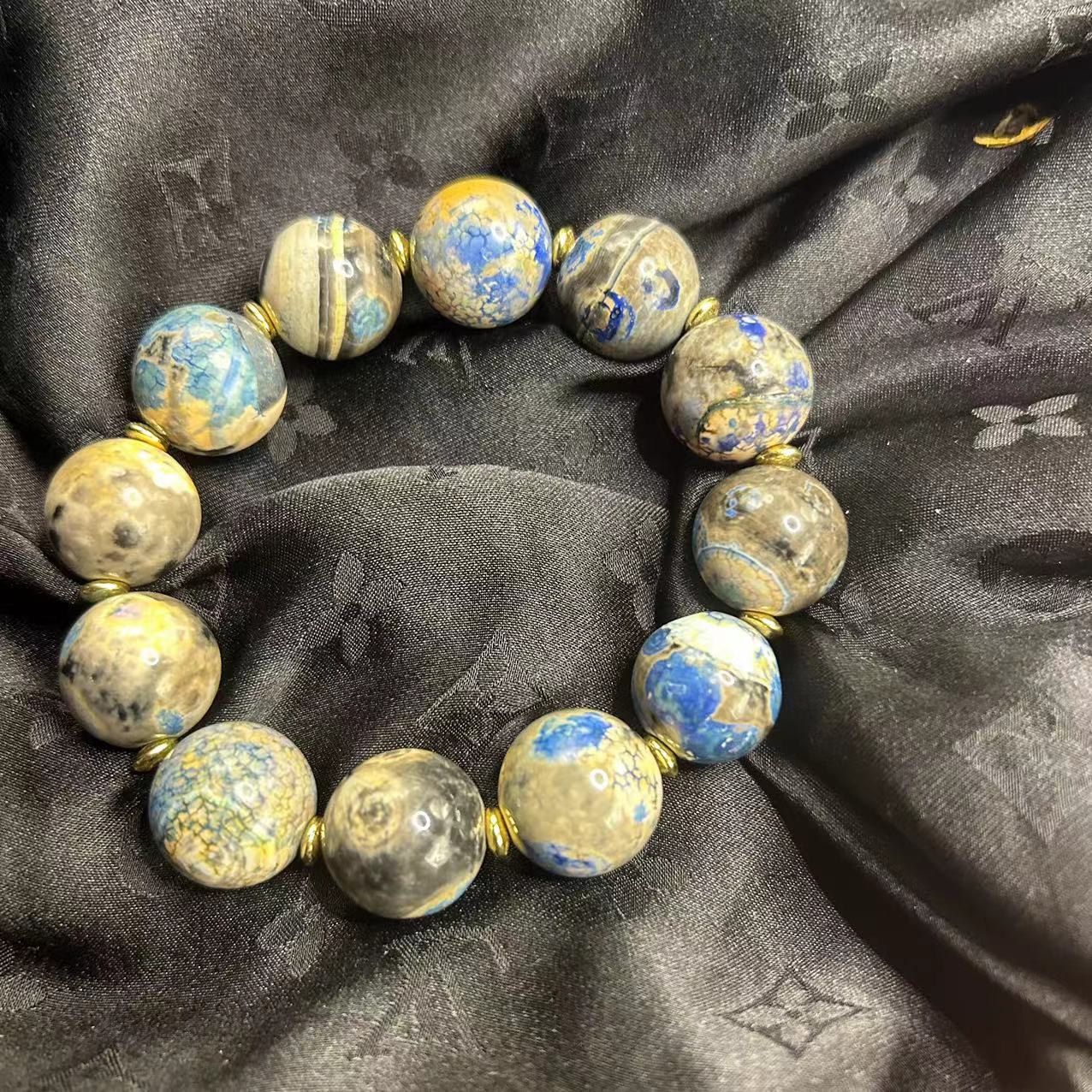 【玉合缘】彼得大帝天然玛瑙手串（多样性发一）8295