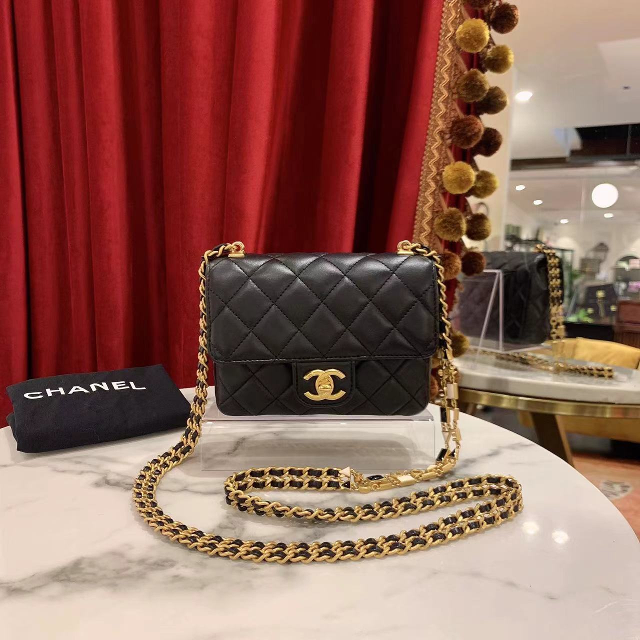 95新 Chanel/香奈儿 GGS丨22B方胖子/37613459/意向金/全款23800