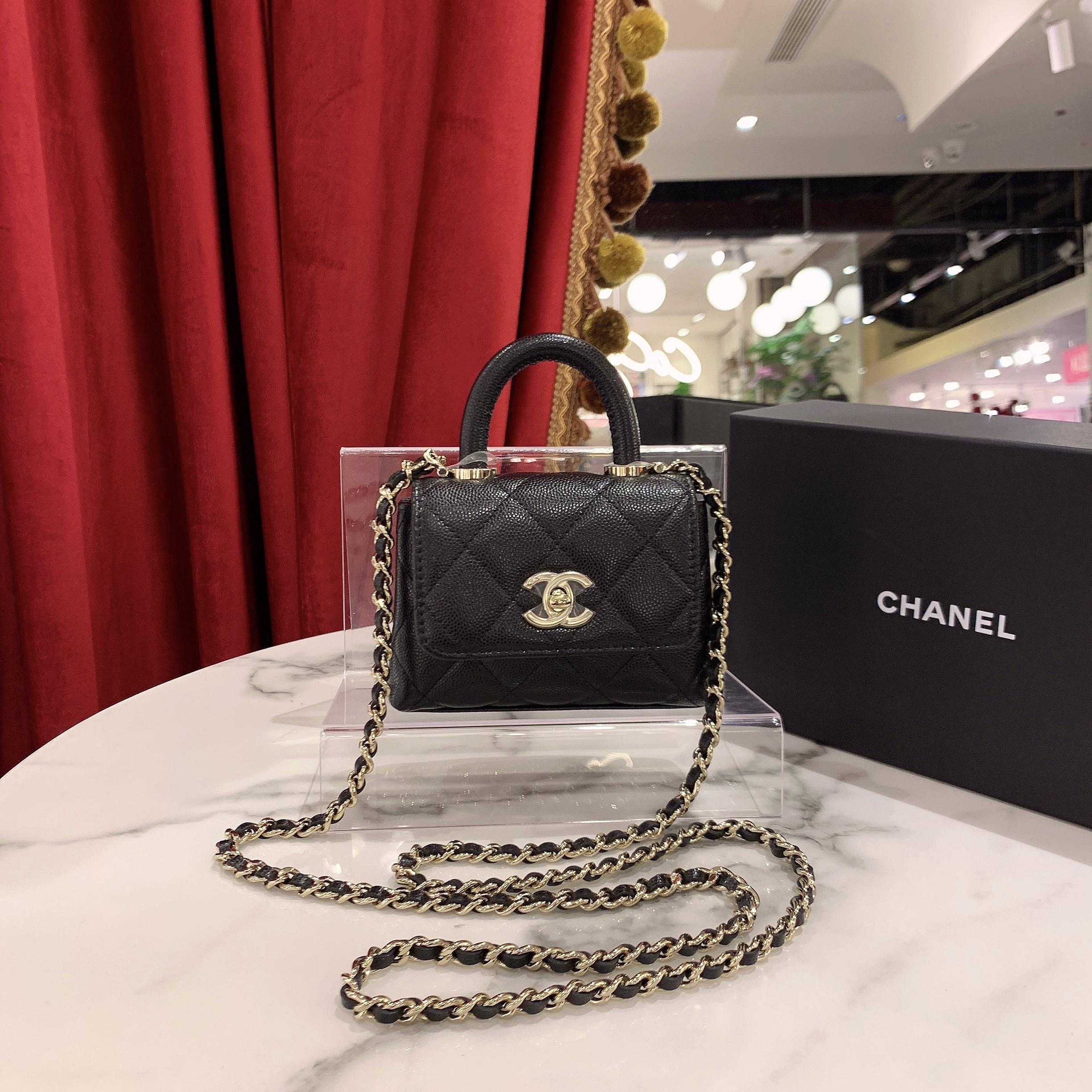 95新 Chanel/香奈儿 GGS萌萌丨24k cocohandle mini荔枝/25133415