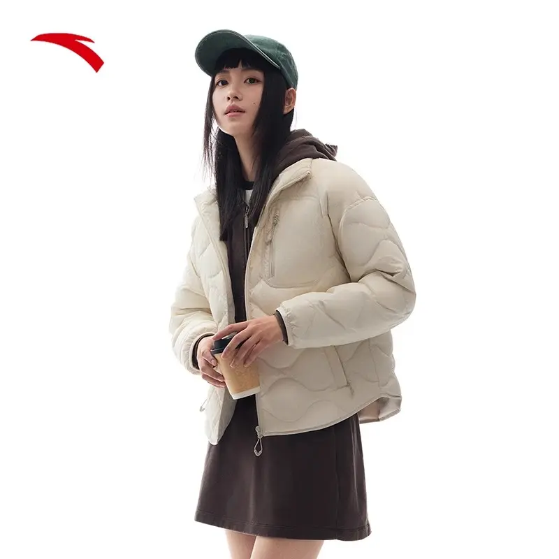 安踏速暖羽绒服丨短款女士冬季新款轻薄时尚羽绒服外套162446909