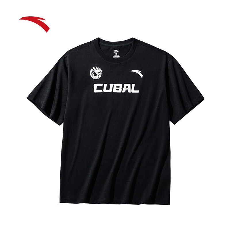 安踏CUBAL联赛装备透气篮球短袖男士休闲秋季t恤运动衣/152431177