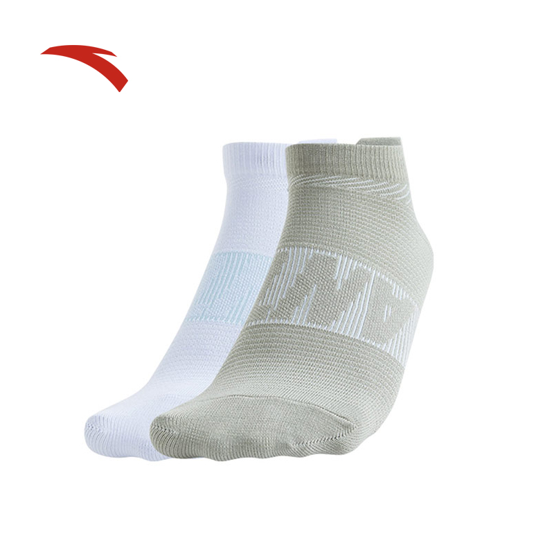 安踏运动袜子官方正品单双装专业跑步男女平板健身短袜防臭吸汗袜