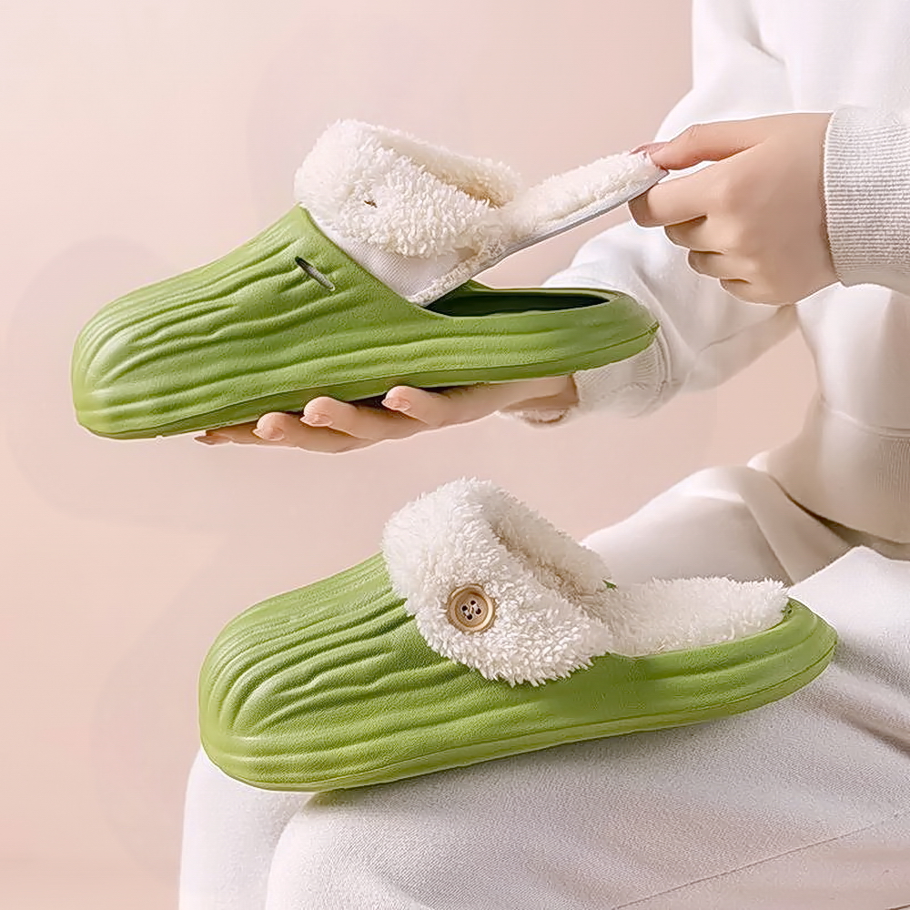 冬季棉拖鞋男女情侣爱巢月子鞋居家圈爱网红保暖可爱毛毛棉拖外穿