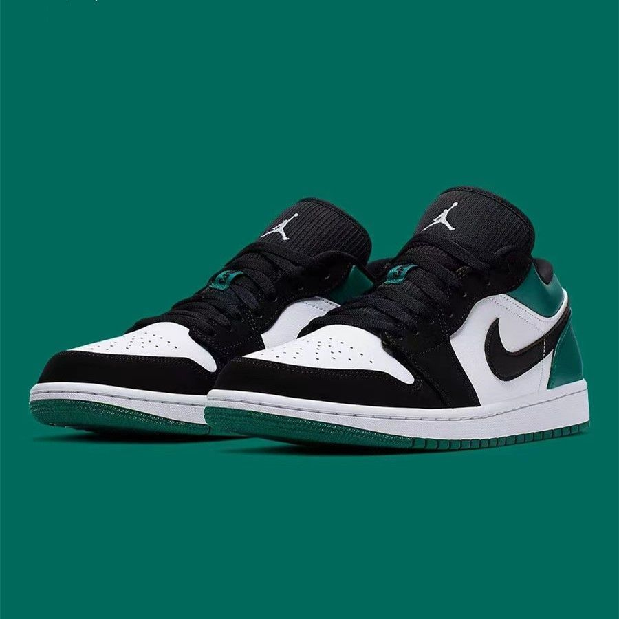 秋季AJ1LOW黑绿脚趾午夜蓝aj1复古篮球鞋低帮男女瑜伽鞋运动板鞋