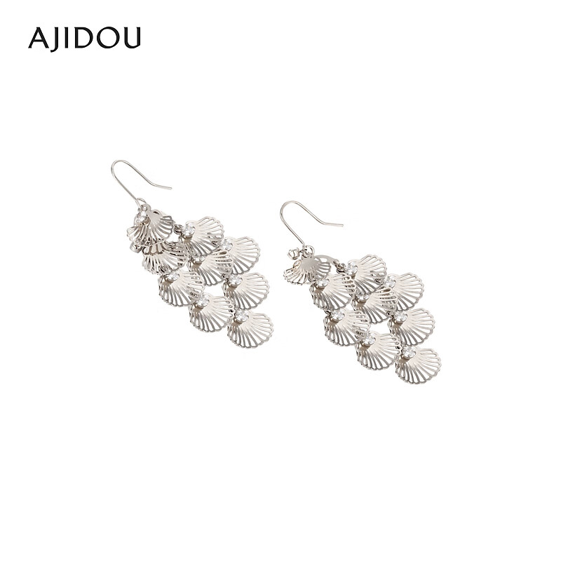 合金玻璃耳饰 .AJIDOU阿吉豆时尚度假风水钻耳环【GM】