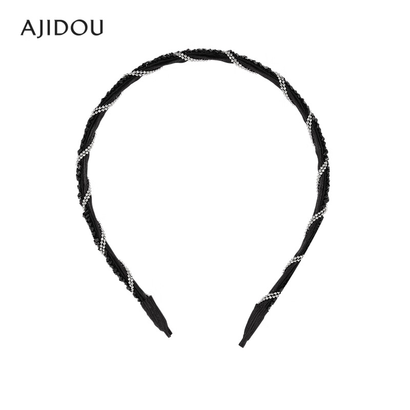 AJIDOU阿吉豆简约优雅时尚黑色发箍