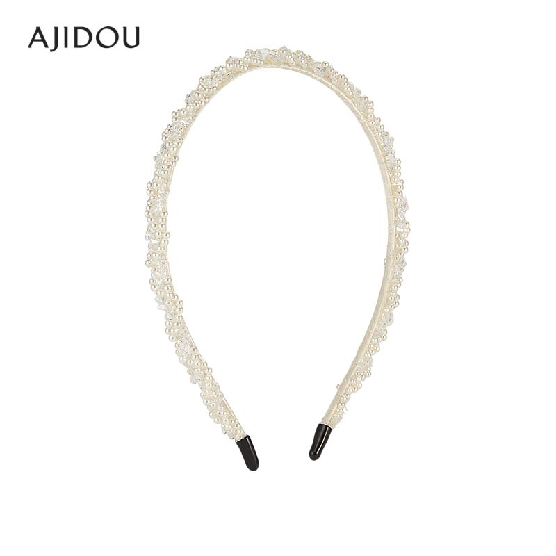 非金属仿珍珠发饰 【XZ】AJIDOU阿吉豆甜美简约时尚优雅发箍