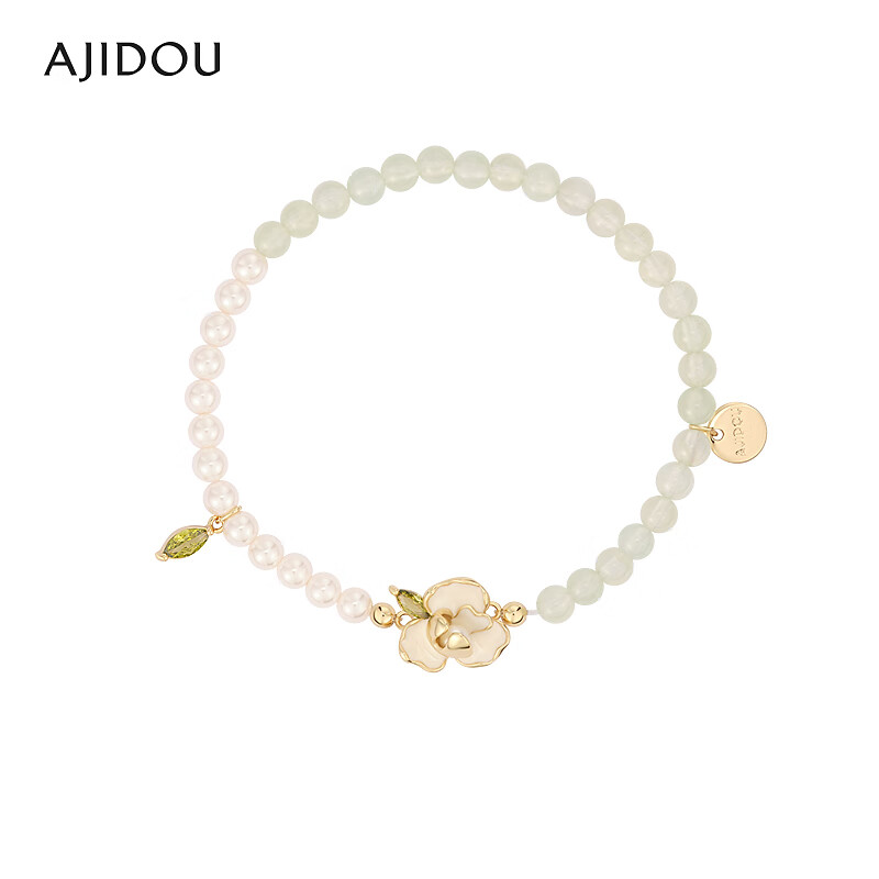 AJIDOU阿吉豆栀语花韵系列串珠手链女时尚珍珠手饰饰品优雅