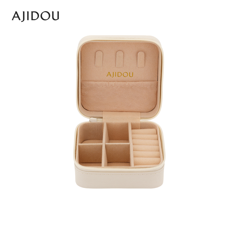 首饰盒/箱 AJIDOU阿吉豆【ZYC】小巧便捷首饰收纳盒