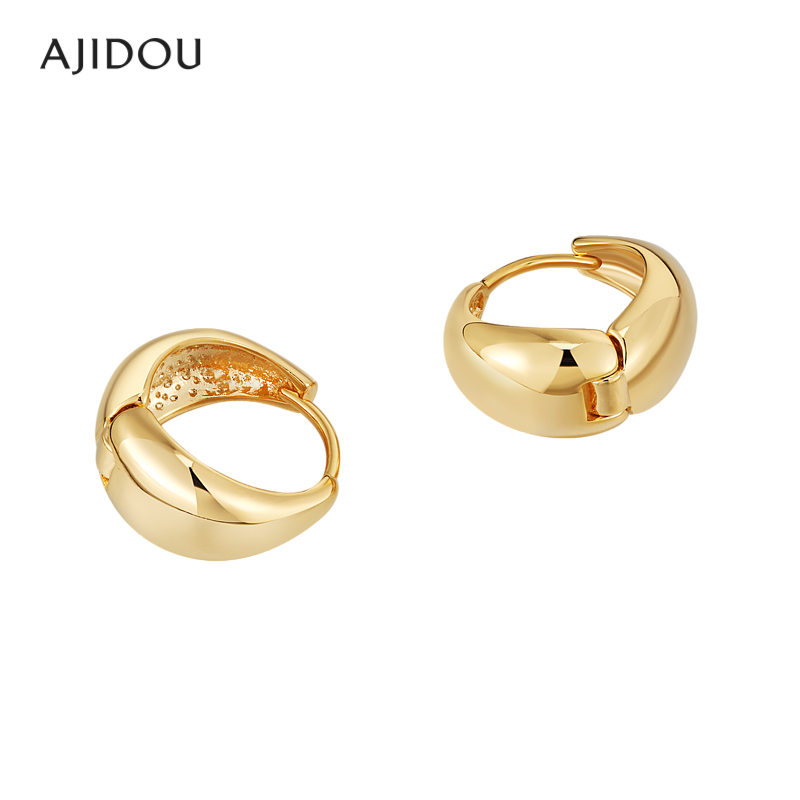 AJIDOU阿吉豆小巧简约时尚圆环耳环