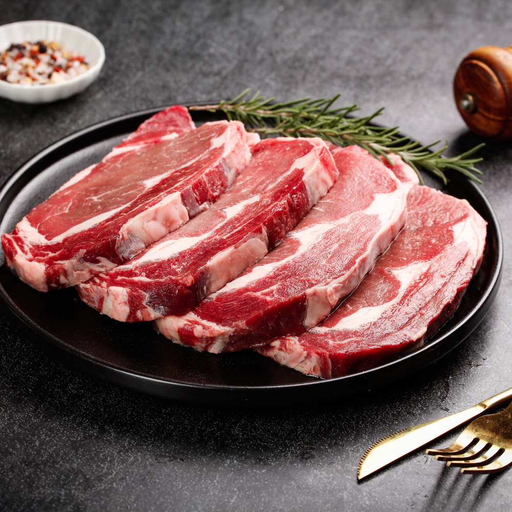 原切牛排刘氏好佳原切牛排眼肉无等级巴西1500g15片装