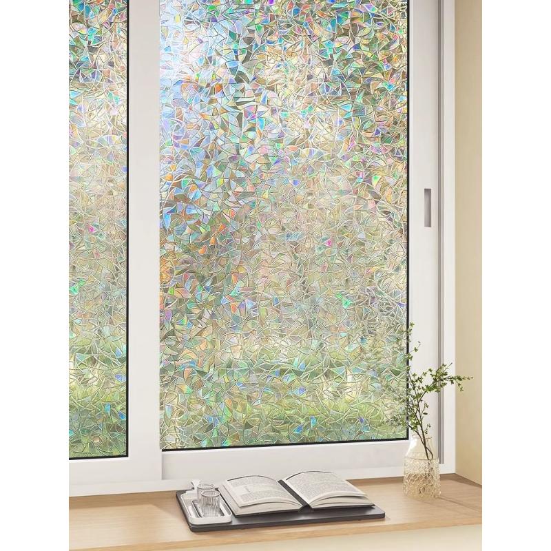 新疆包邮炫彩玻璃贴纸网红玻璃贴纸防窥防走光窗户透光不透明神仙