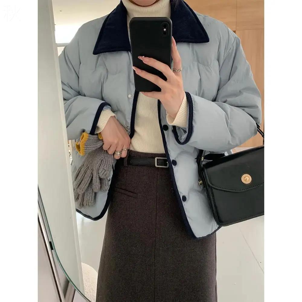 风轻薄棉服女短款2023年精选冬季衣小个子袄保暖外套气质羽绒服