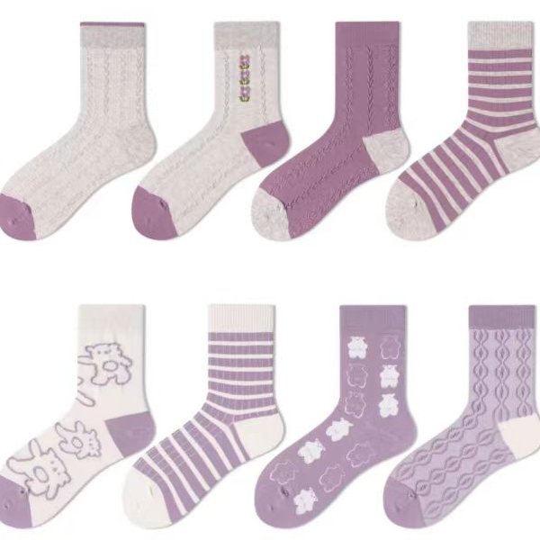 随机精梳棉袜子一双