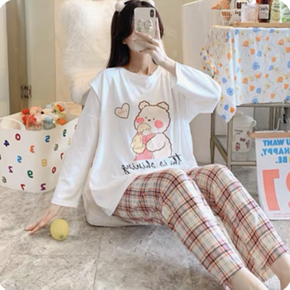 【夏季】产妇春秋开衫女士月子服孕期哺乳期坐月子日式薄款套装