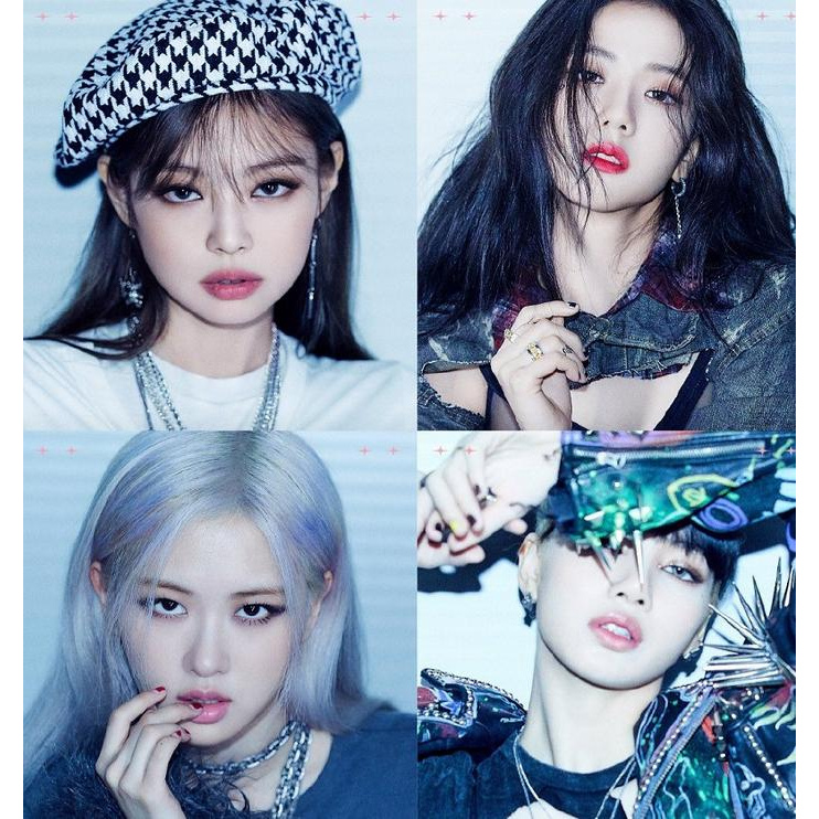 粉墨BLACKPINK 正规一折叠小海报 飞机票   非偏远包邮现货秒发