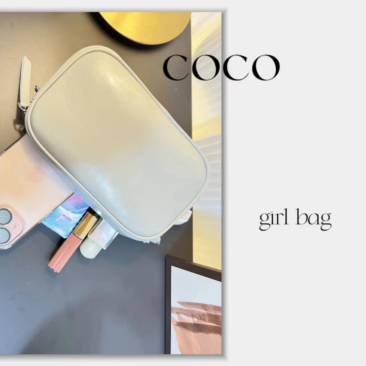 便携斜跨精致金属链条小众包时尚百搭包