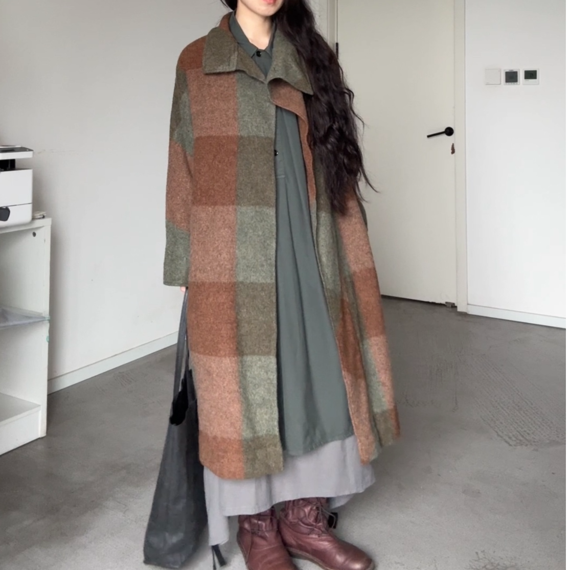 【折扣场用248～488】古着欧洲日本复古千金风厚款女装秋冬外套