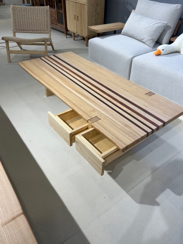 北美白蜡木原木茶桌