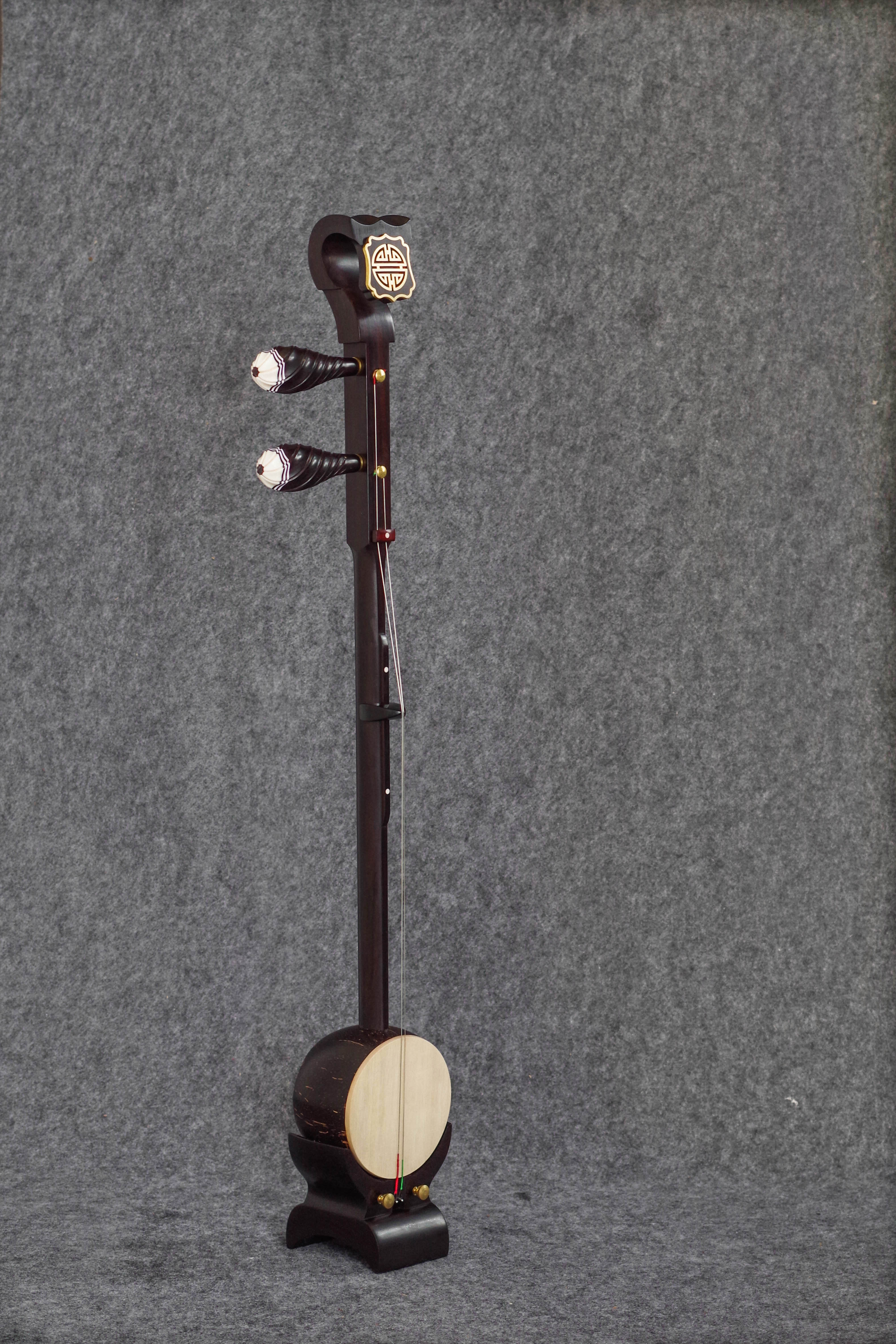 陈彬精制高档大叶紫檀专业豫剧板胡