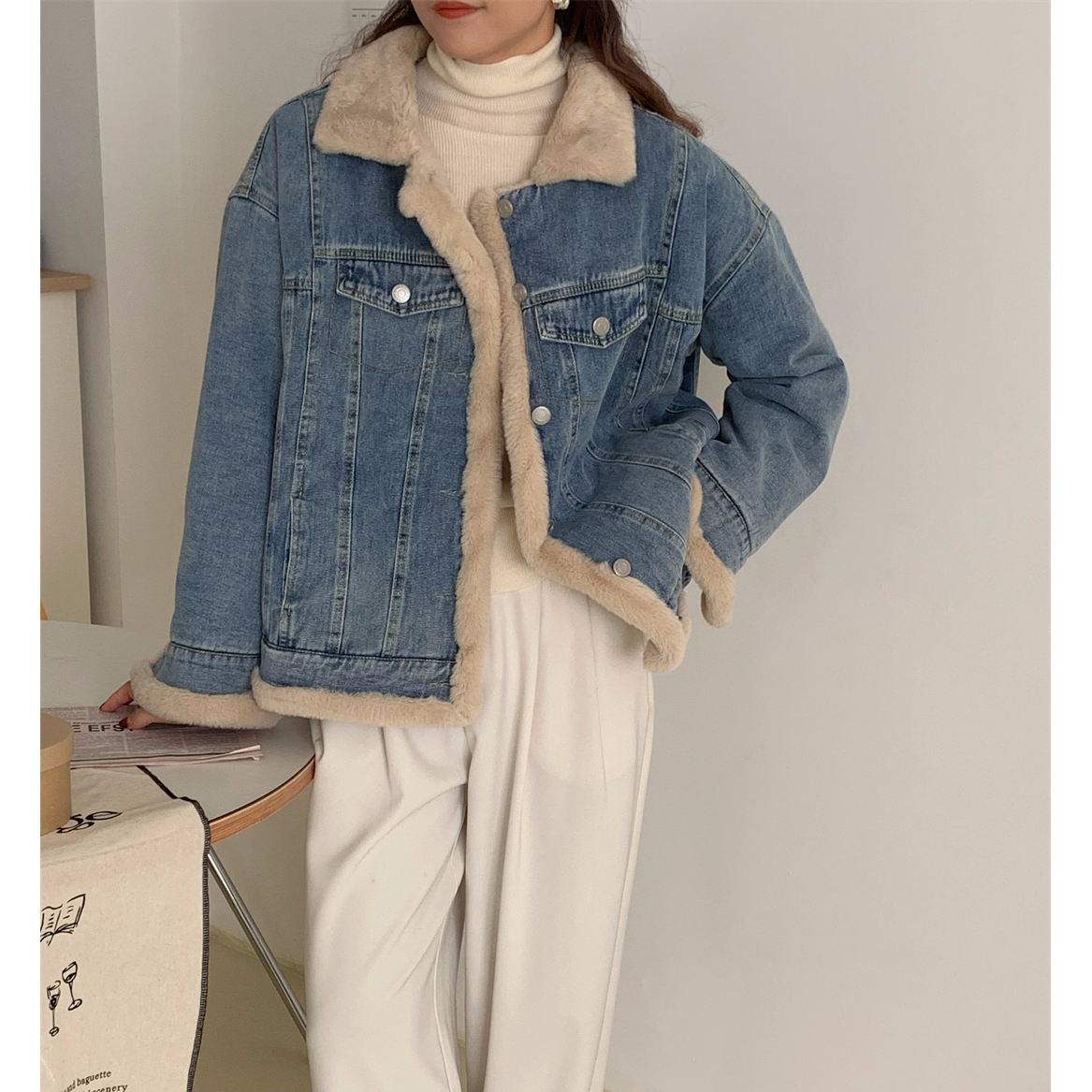 【心动牛仔】打破束缚！零下保暖！加厚加绒百搭牛仔外套ins洋气