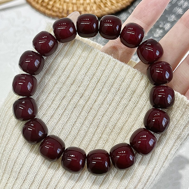 天然菩提根桶珠串，静心养神手串菩提手串菩提根