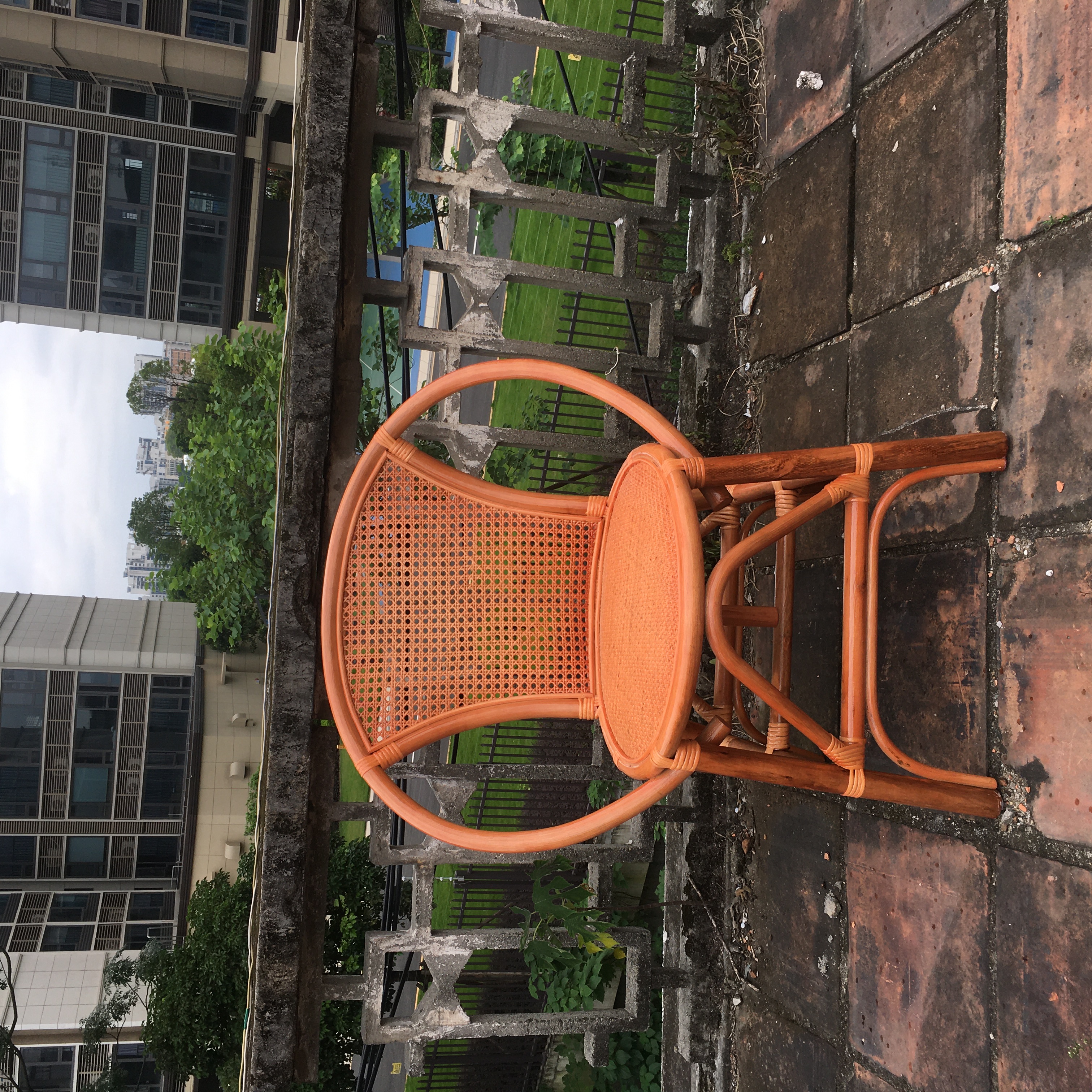 靠背椅手工家用客厅桌椅休闲桌藤编简约办公单人阳台桌真藤椅真藤