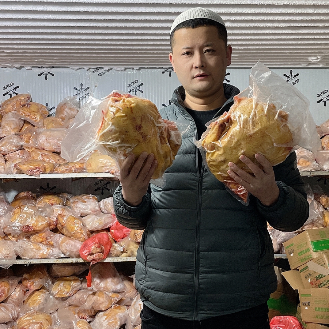 大盘鸡专用三黄鸡（干拔火燎洗干净的） 包冰率不含冰