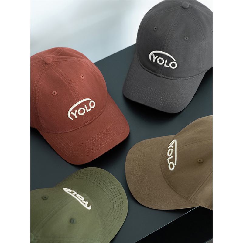 美洋MEIYANG 乐活棒球帽 斜纹|美式复古撞色字母立体鸭舌帽