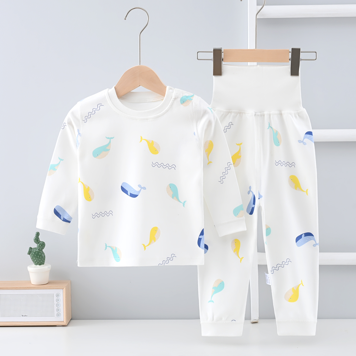 新生儿衣服秋冬婴幼儿秋衣秋裤套装男宝女宝高腰两件套内搭家居服