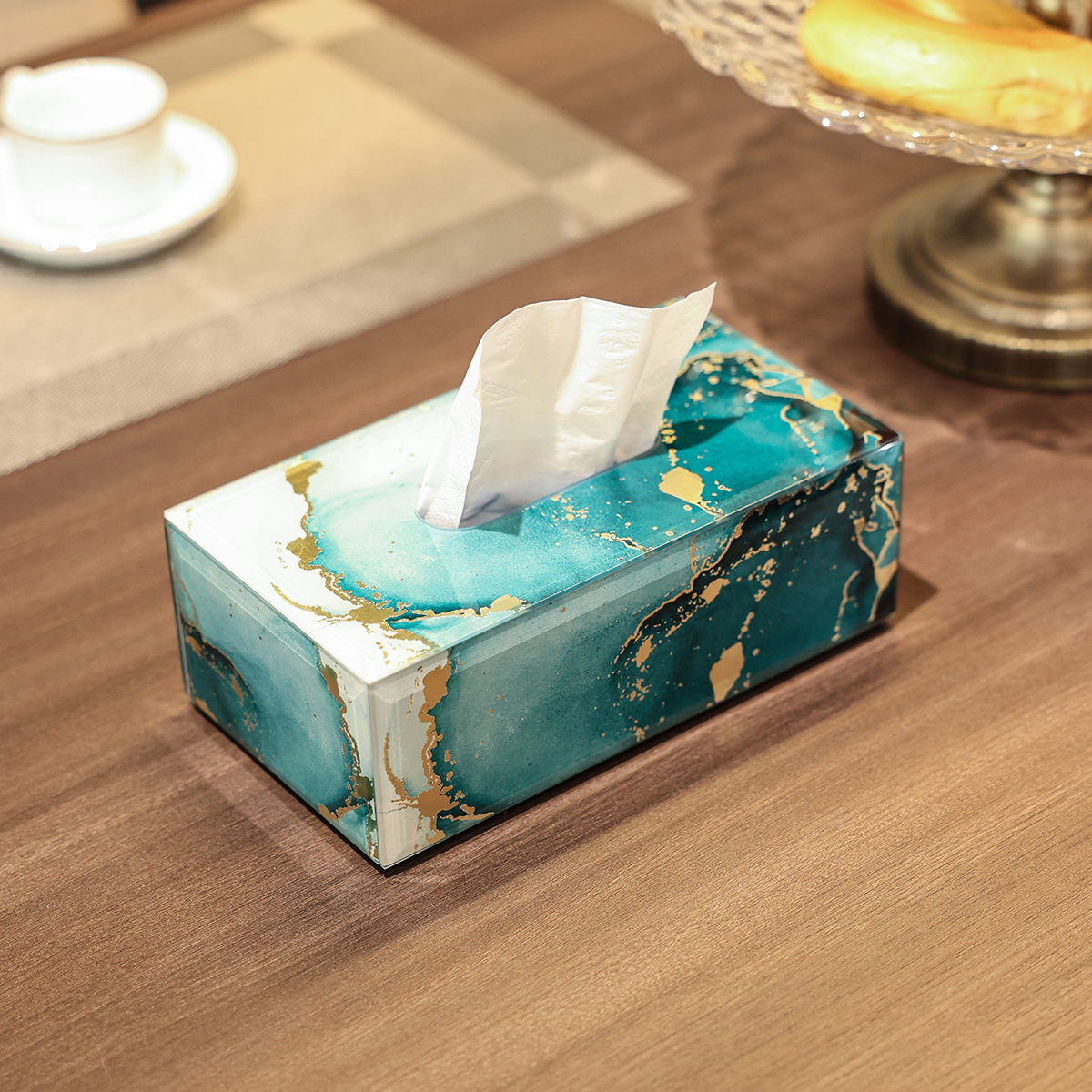 【展会秒杀】纸巾盒客厅轻奢车载茶几餐厅创意家用女孩房间抽纸盒