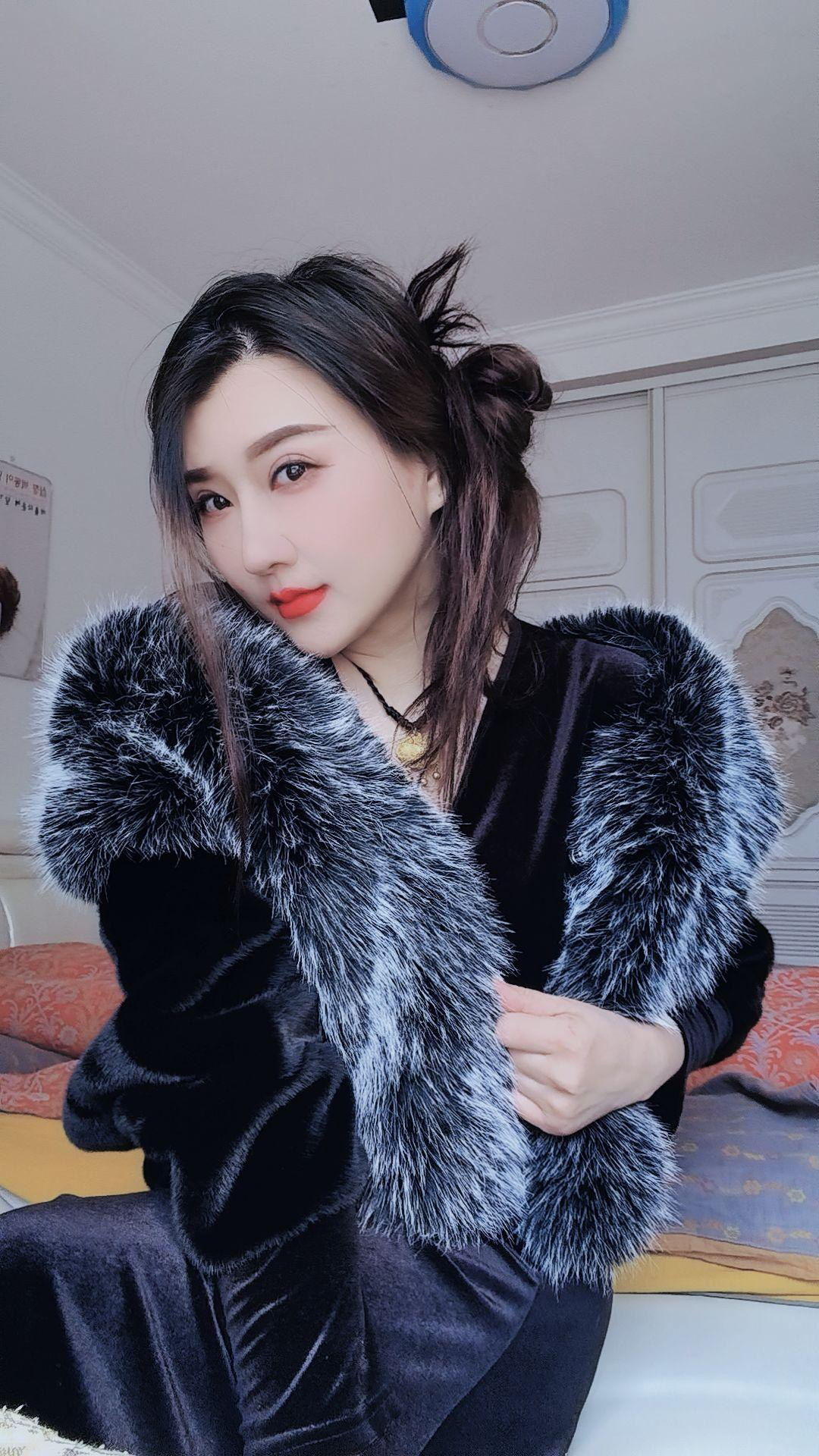 直播间为准好看的毛毛外套