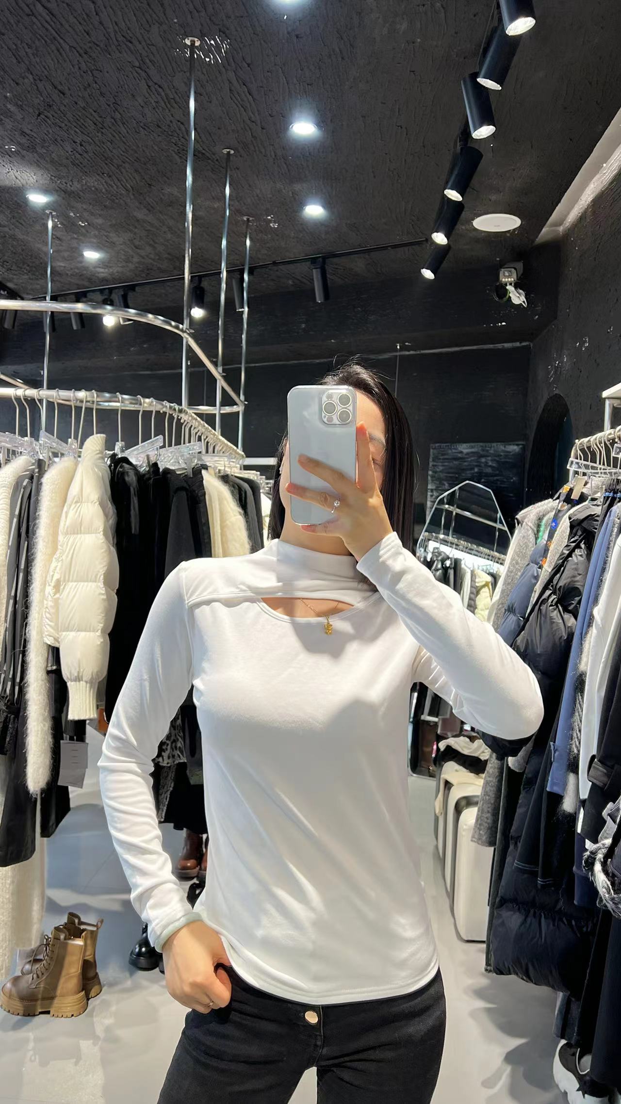 莫代尔棉料加绒3秒发热5色