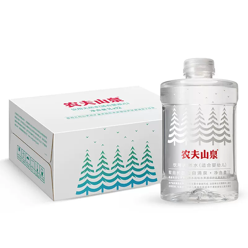 农夫山泉 婴儿水饮用天然水12L(1L*12瓶*1箱)
