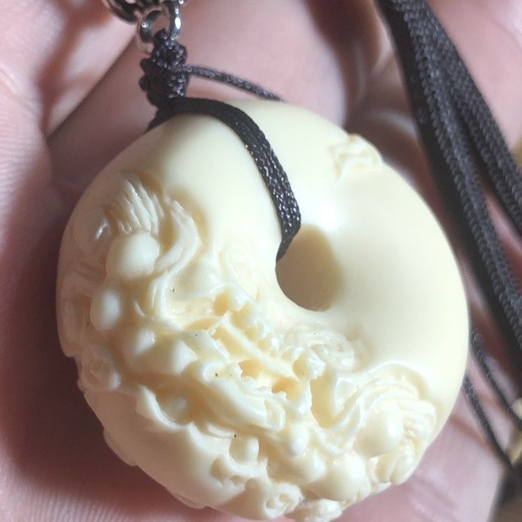 水云涧果雕刻新人平安扣工艺品摆件工艺品