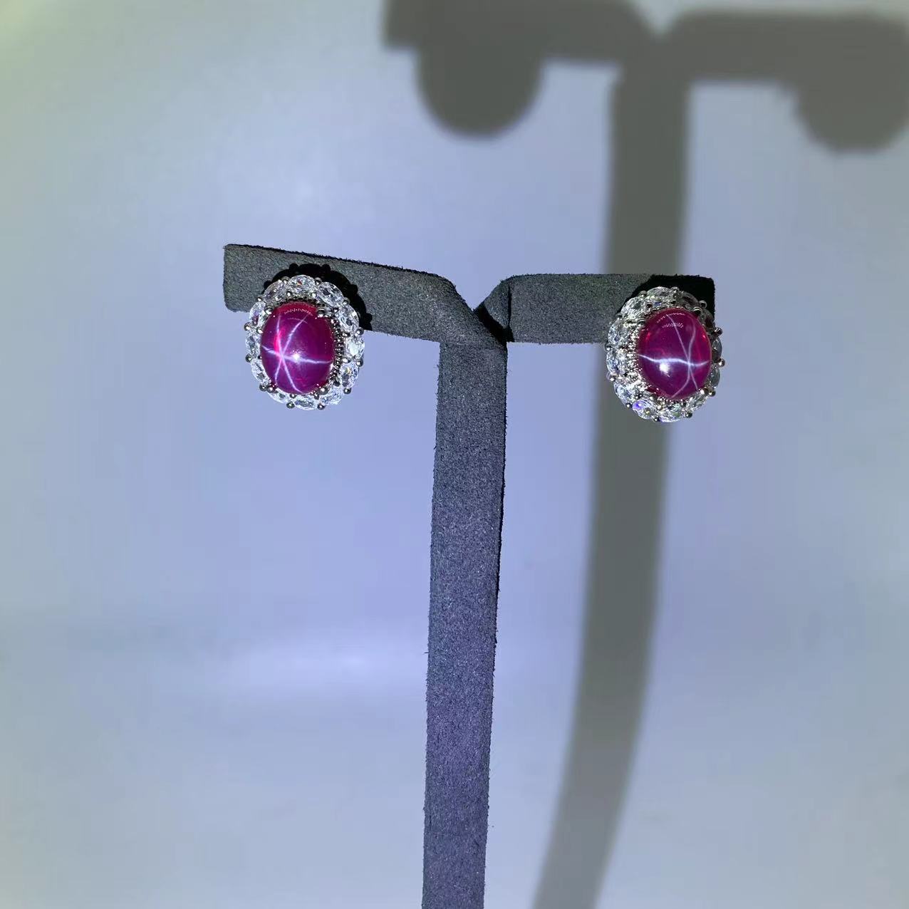 【红色华彩 光芒四射】气质时尚耳钉XD25128