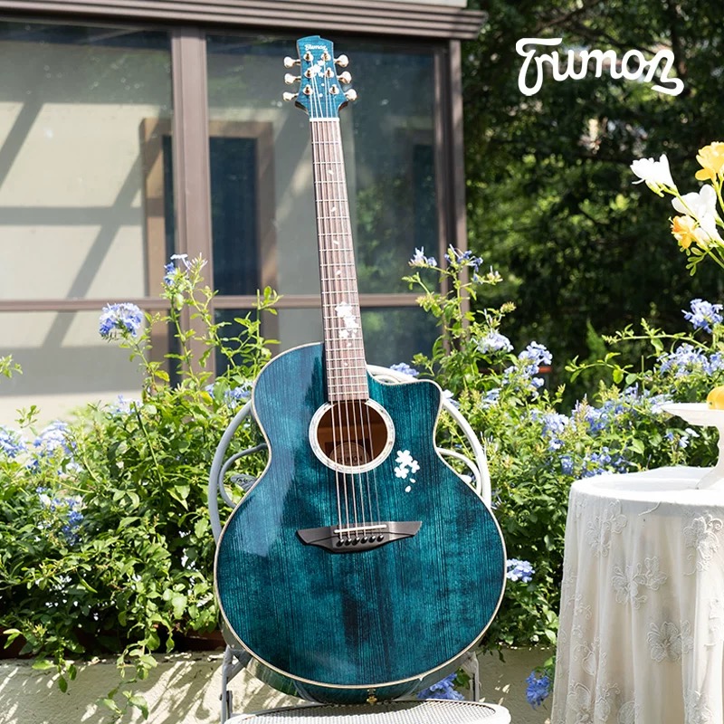 Trumon楚门新一代落樱原声单板民谣吉他初学者情人节男女情侣款