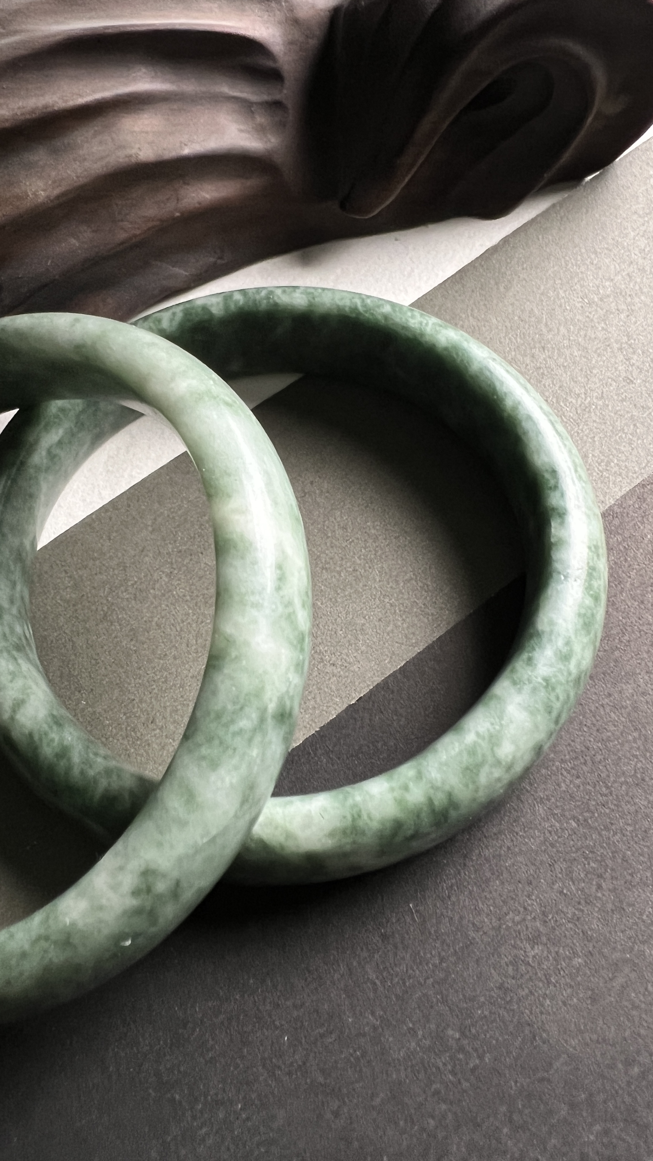 【臻玉阁】ZYG-123天然原矿翠绿手镯【多样性发货发其一】