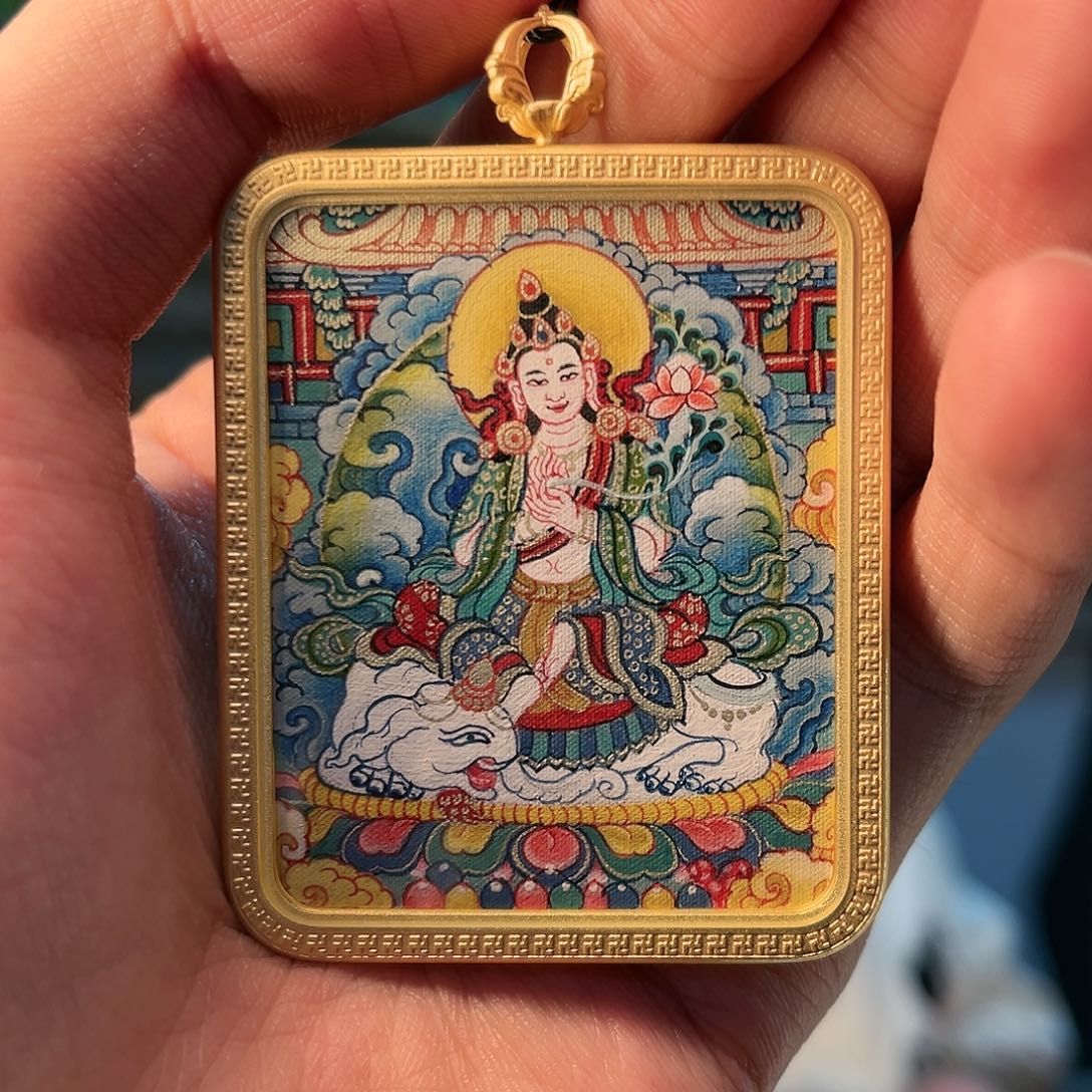 【热贡】宝矿纯金小卡普贤