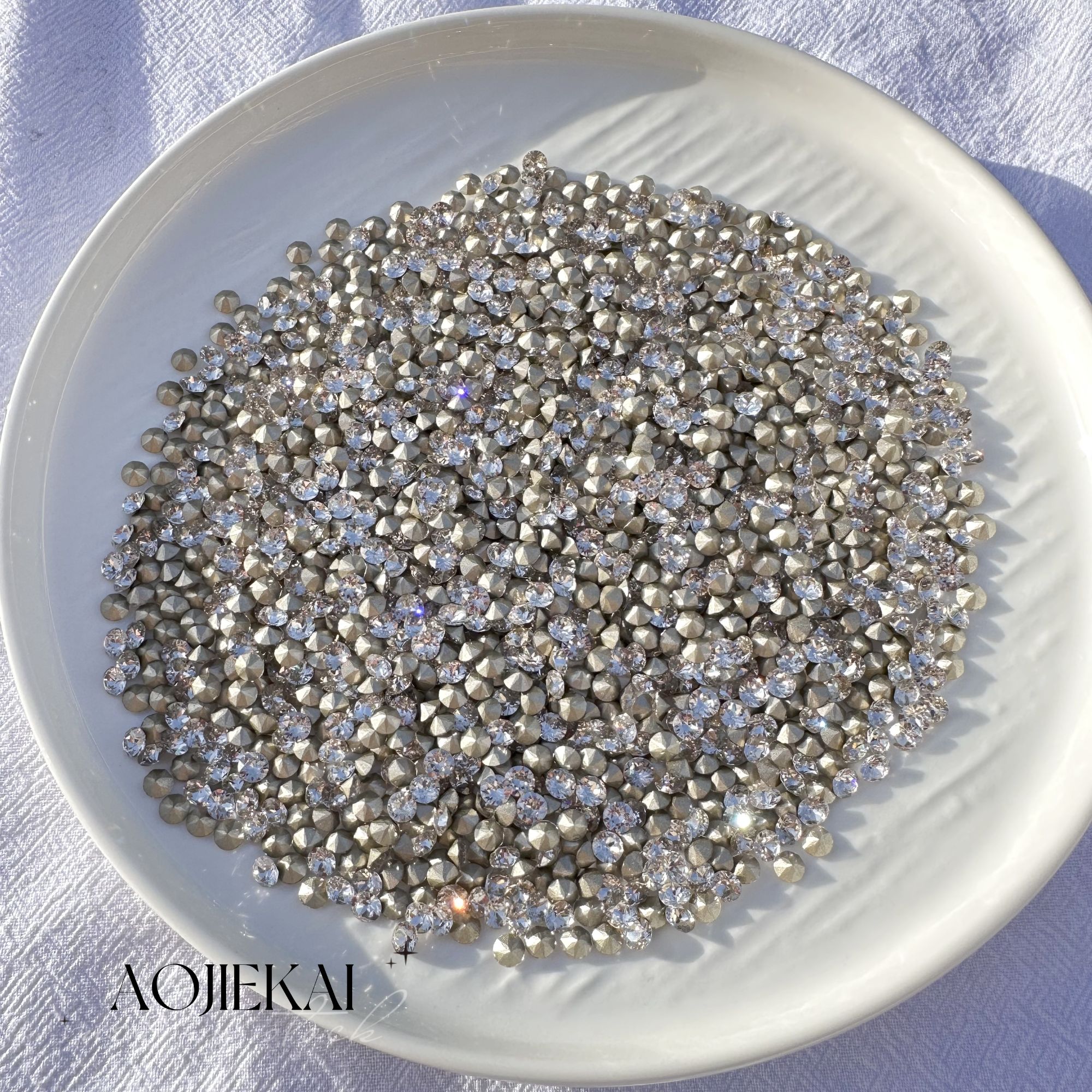 【黑皮专属】奥捷仅次于华子的国产爆闪美甲钻合集平底钻填缝钻