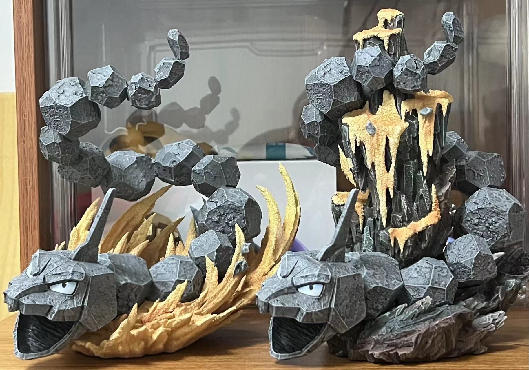 【现货】1：20 真新镇大岩蛇B款 复刻 PU树脂雕像精品