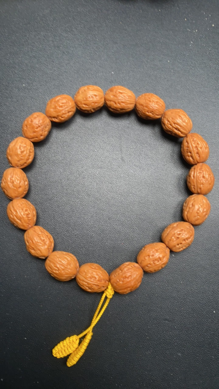 全品野生小核桃手串秋籽高成熟度原皮边13肚13高15