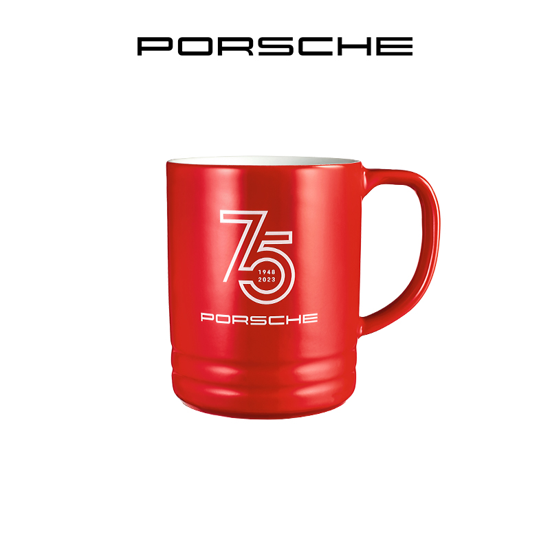 【官方正品】Porsche 保时捷跑车 75 周年 马克杯 陶瓷杯
