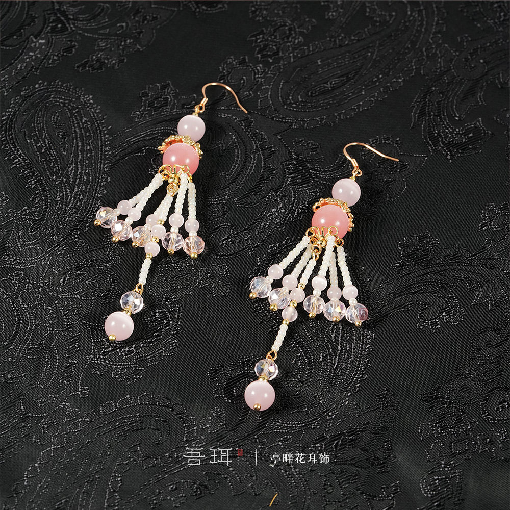 吾珥 925银耳饰 亭畔花系列·耳饰/WEEG77 原创设计新中式国风清新