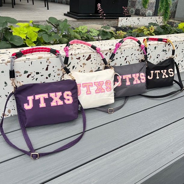 JTXS【原创设计】轻便新中式小包单肩斜挎包麻将包牛津布包刺绣包