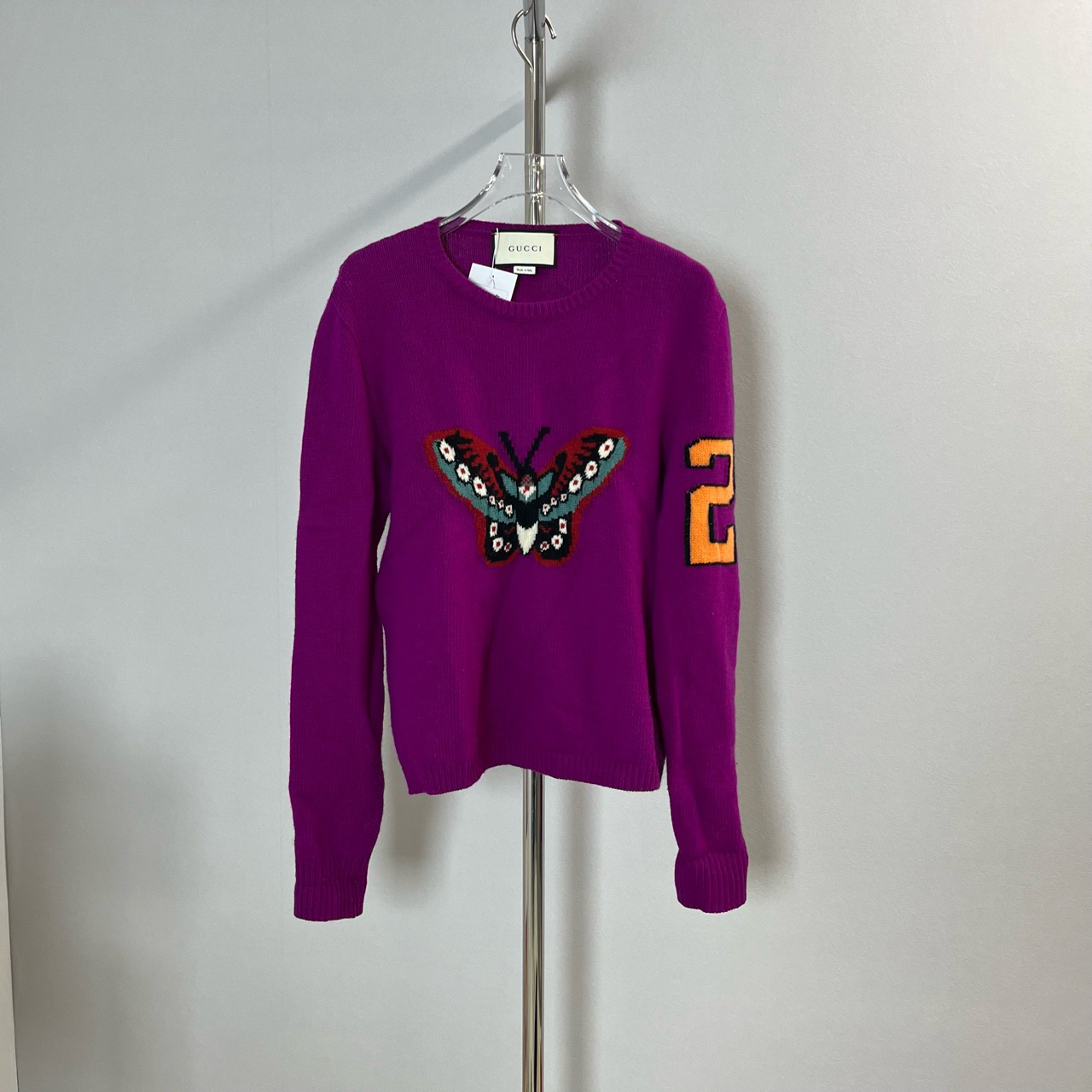 99新 GUCCI/古驰 Gucci 紫色 毛衣 95新 s码 A1517