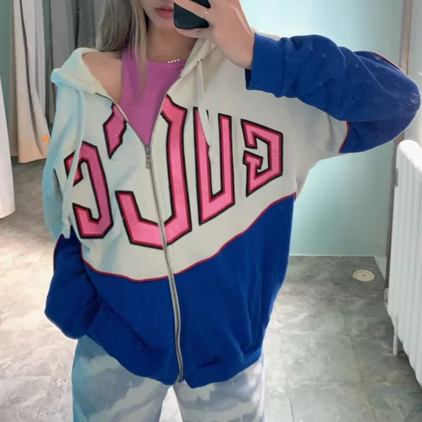 99新 GUCCI/古驰 蓝白大logo外套 99新 xs码 A284